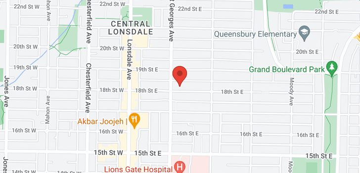map of 212 E 18TH STREET